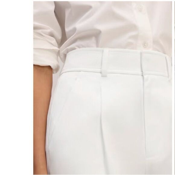 NWOT Everlane The Draper Tapered Pant in Buttersmooth White Size 14 - Picture 13 of 13